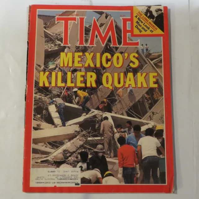 Time Magazine September 30 1985 Mexico Killer Quake Earthquake A8