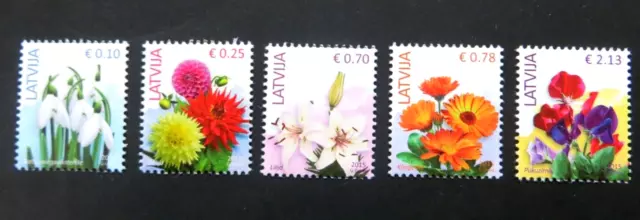 Lettonia, fiori 2015, n. Michel 929 I - 933 I nuovo di zecca (P2151)