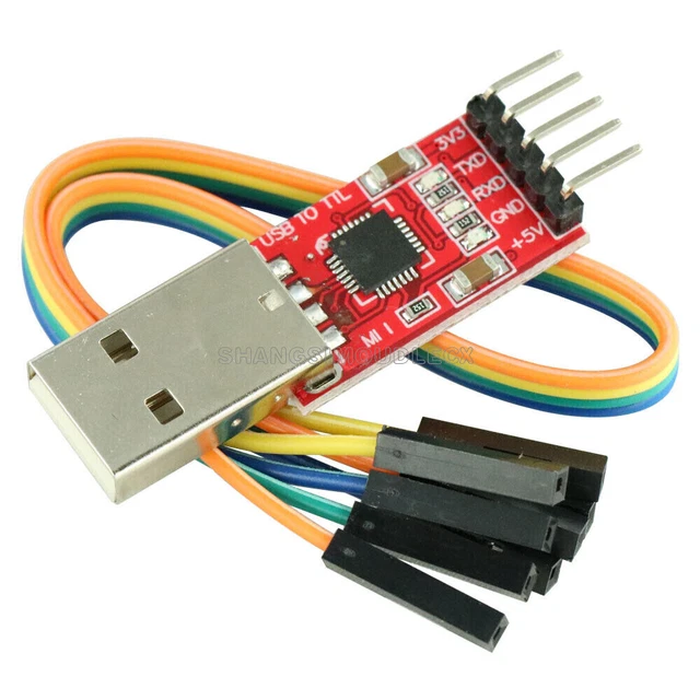 USB 2.0 TO TTL UART 5PIN Module Serial Converter CP2102 STC PRGMR Free ...