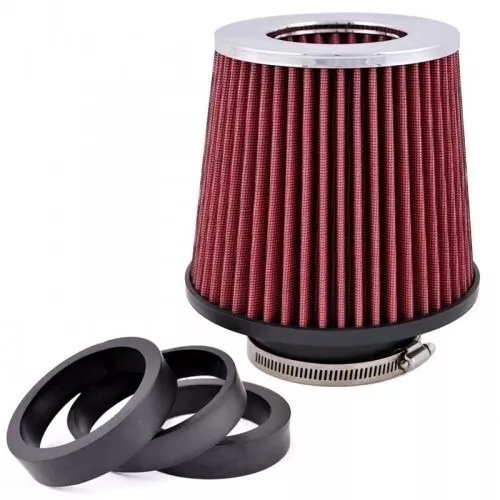 Universal Car Sport Cone Red Air Filter Cone Induction Kit High Power 150 mm