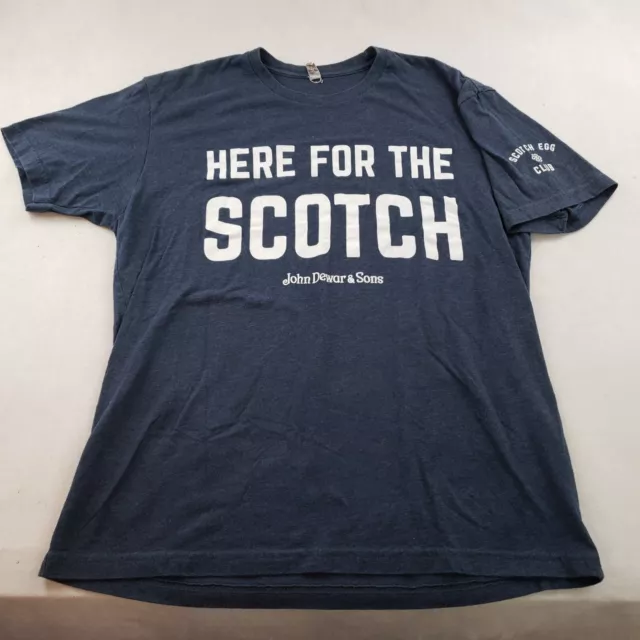 Dewars John Dewar & Sons Scotch Whiskey Here For The Scotch T Shirt L