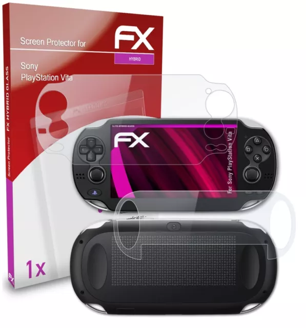 atFoliX Glasfolie für Sony PlayStation Vita Panzerfolie 9H Schutzpanzer