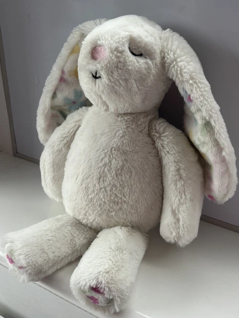 THE FARMHOUSE RACHEL Ashwell White Floral Eared Bunny Rabbit Large 16 ...
