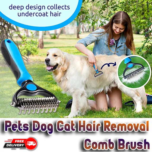 Pets Dog Cat Hair Removal Comb Brush Fur Knot Cutter Dog Grooming Shedding Tools