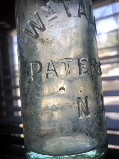 Antique W M T. Allen Paterson NJ Aqua Hutch Hutchinson Soda Bottle New Jersey 19