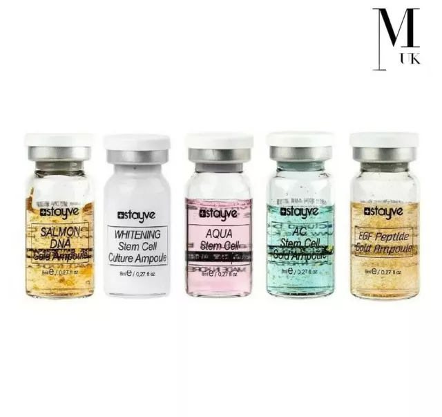 Stayve Skin Care Ampoules Serums MESO Glow Brightening Moisturising Stem Cell