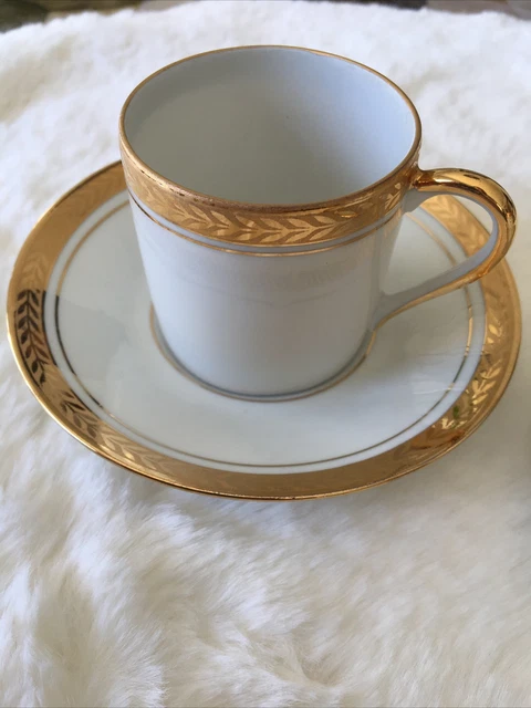 2 Tasses à Café Litron Moka en Porcelaine de Limoges France (GSL) 3