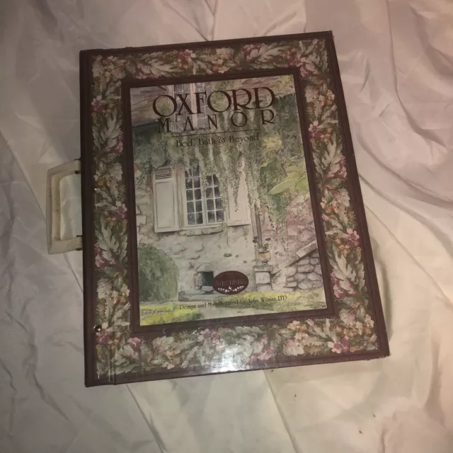 Vintage Large Vinyl Fabric John Wilman Oxford Manor V2 Sample Book Wallpaper
