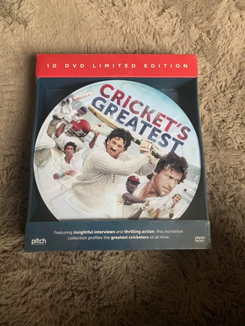 Cricket’s Greatest set of 10 DVD & Limited Edition Tin New & Sealed GIFT
