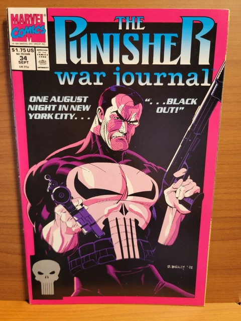 Punisher War Journal #34 NM Marvel Comics 1991  Blackout