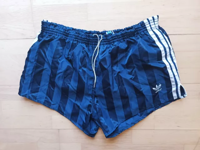 Pantaloncini da calcio Adidas d8 XL anni '80 lucidi vintage retrò Sprinter Racer boxer
