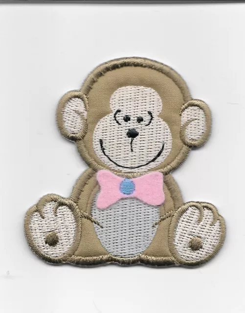 Monkey Chimp Children's Embroidered Iron On Patch 152832