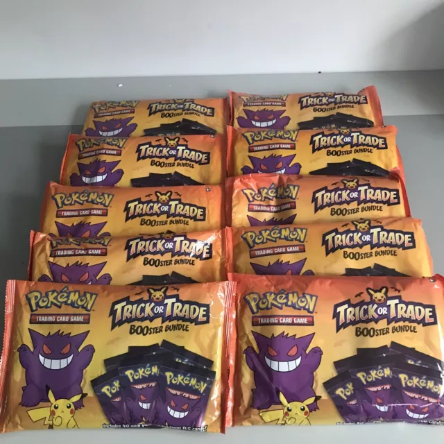NEW: Pokemon Trick or Trade x10 Sealed Booster Bundle,40 per pack USA EXCLUSIVE