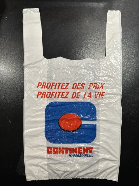 RARE ANCIEN SAC plastique publicitaire Supermarché Coop Année 1980 EUR