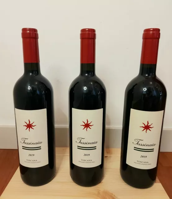 Vino "Tassinaia" 2019 CASTELLO DEL TERRICCIO - 3 bottiglie 0,75 L - vol. 14%