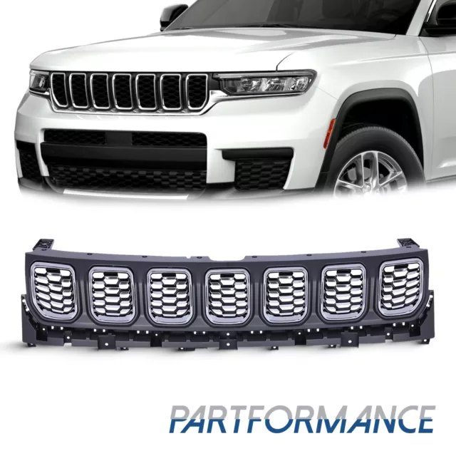 For 2022-2023 Jeep Compass Set Front Bumper Upper Grille  68607803AA Trim King