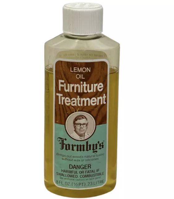 Formby’s Penetrating Lemon Oil Treatment Wood Furniture 8 oz. Vintage 85% Full