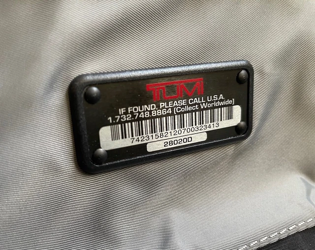 TUMI Vapor International Carry On 4-Wheel 28020D Suitcase Luggage Black/Grey 9