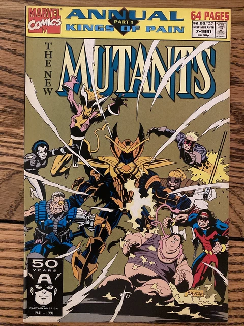 The New Mutants Annual 7 / Marvel Comics / 1991 / Kings of Pain Part 1, NM Cond