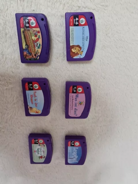 LeapPad/LeapFrog Kinder Spiele, 6 Stück ohne Zubehör Spiel Spaß Und Lernen