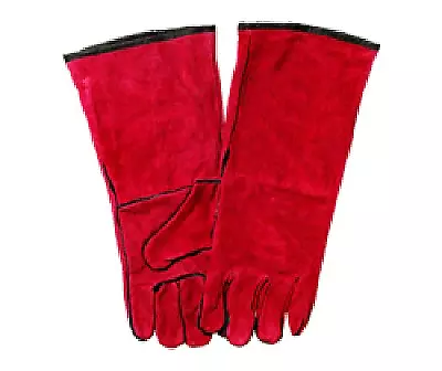 Left Hand Red Welding Gloves - Two Left Handed Gloves 40 Cm 700010L