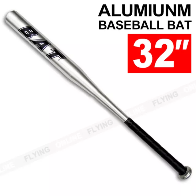 32"81cm Aluminium Baseball Bat Racket Outdoor Sports Silver
