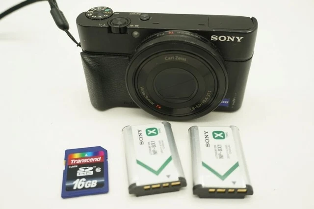Sony Cyber-Shot DSC-RX100 20.2MP Digital Camera Black Confirmed Operation