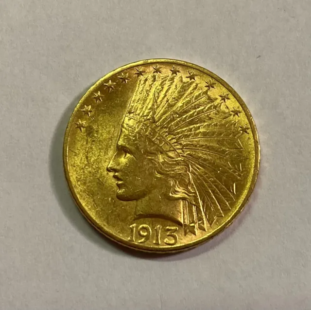 1913 $10 Gold Indian Eagle