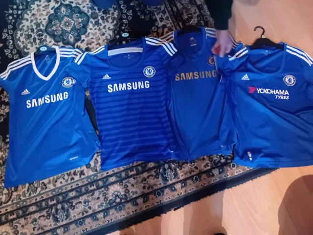 Chelsea Women's Football Shirt Bundle,  Size 14-16 Good Condition,  Joblot