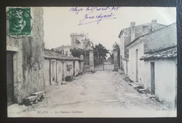 CPA 33 BLAYE - Le Chateau Galineau