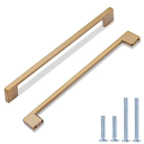 Newlaking 6 Pack Champagne Bronze Cabinet Pulls 10 Inch 256mm Hole Centers Br...