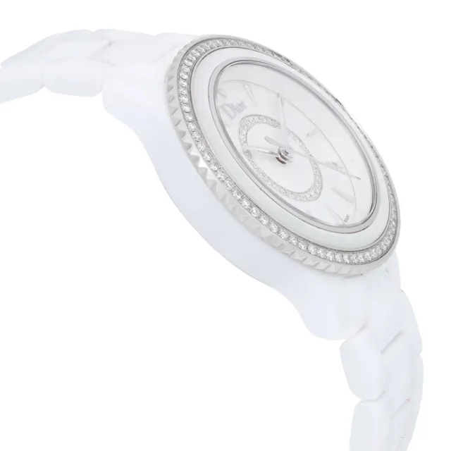 Christian Dior VIII Ceramic Diamond Bezel MOP Dial Ladies Watch CD1231E4C001 4