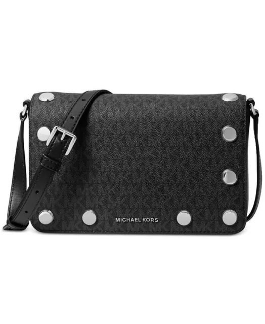 MICHAEL KORS Sac femme bandoulière HOLLY Noir argenté