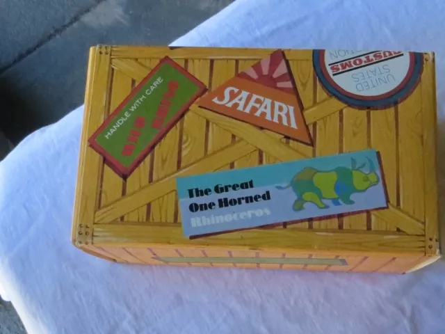 AVON original boxed  " -big game safari RHINO vintage  FULL