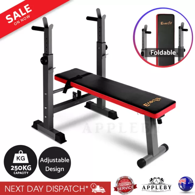 Multi Station Fitness Weight Flat Bench Press Home Fitness Station Foldable