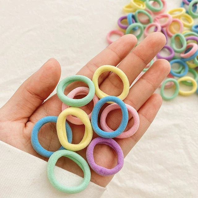 Colorful Nylon Hair Rope Set Mini Stretchy Hair Ring Hair Accessories 1 Set