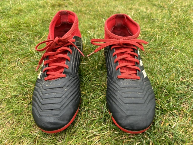 ADIDAS PREDATOR FOOTBALL Boots PRB698001 Control Skin Red Black UK Size 5 0.99 PicClick UK