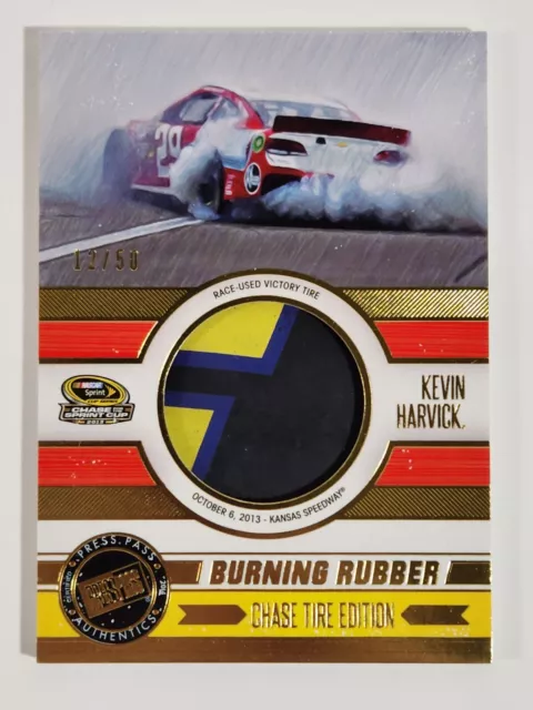 Kevin Harvick 2014 Press Pass Burning Rubber Chase Tire Edition #12/50 Phoenix