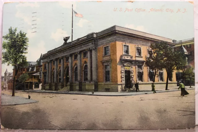 New Jersey NJ Atlantic City US Post Office Postcard Old Vintage Card View Postal