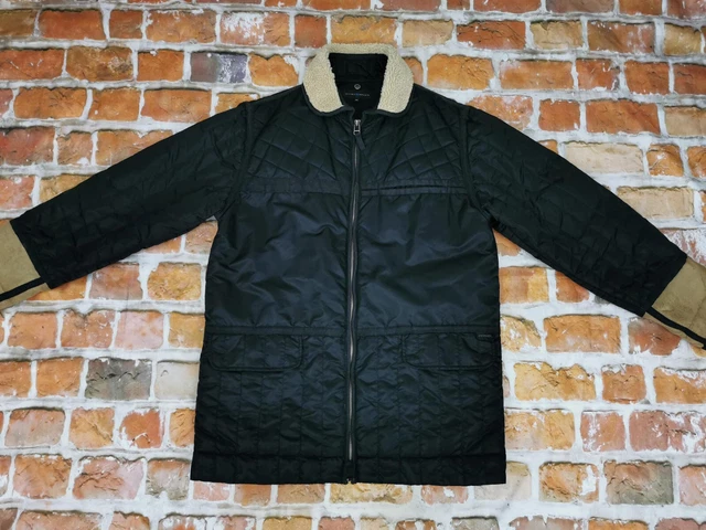 Veste En Cuir Chevignon Vintage Schreibschrift Noir - Taille XL, Occasion Très Bon état, Style Aviateur