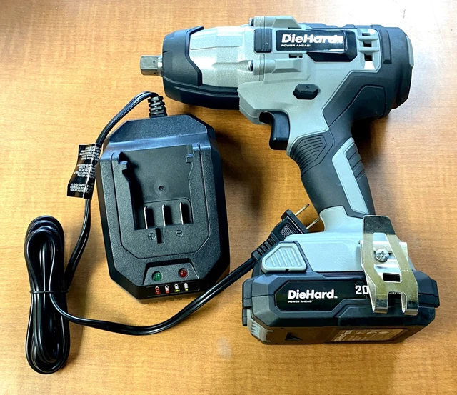 DIEHARD 20V 1/2& Cordless Impact Wrench DH80004 w/ 2Ah Battery 89.00