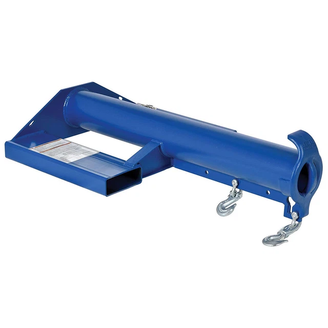 Vestil LMS-EBNT-40-4 Shorty Forklift Jib Boom Crane, 4000 Lb. 24" Centers