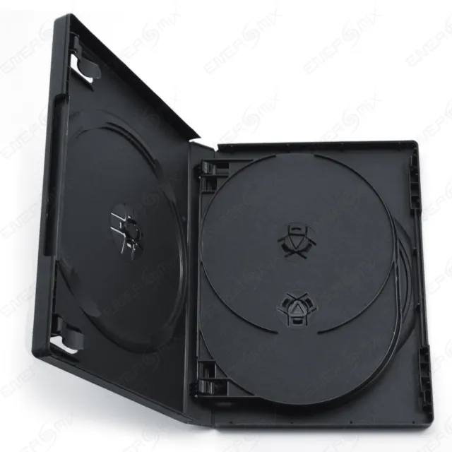 10 DVD Hüllen 6 fach 6er DVD-Box black aufbewahrungsbox