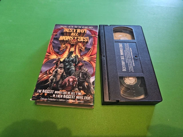 DESTROY ALL MONSTERS Collectors Edition letterbox VHS Godzilla Kaiju ...