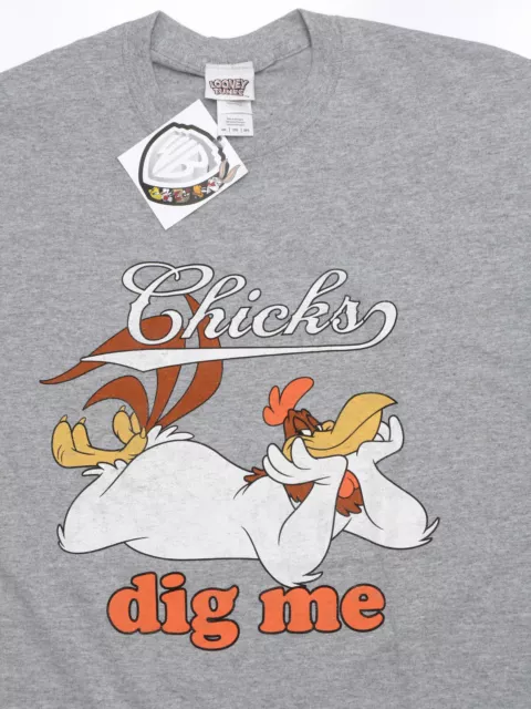 Foghorn Leghorn T Shirt Chicks Dig Me Official Looney Tunes Cartoon  New  2 XL 2
