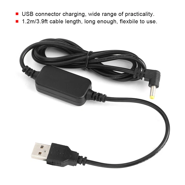 Câble Chargeur USB 1.2m Pour Talkie-Walkie Yaesu - Compatible VX-6R, VX7R, FT60R Et Autres Modèles