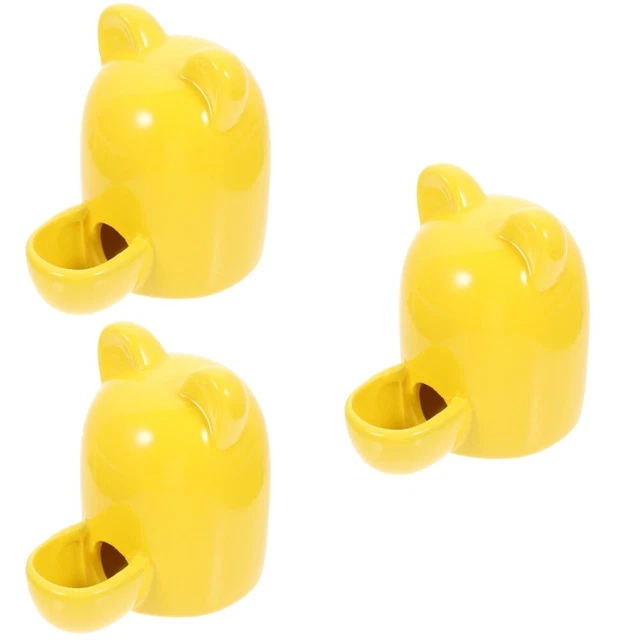 3pcs aliments plats hamster bol de nourriture en céramique animal de compagnie