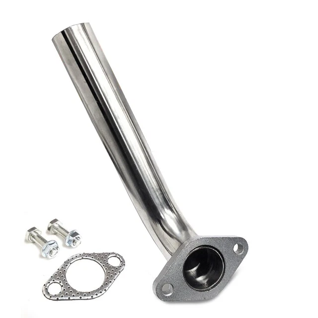 Motorpartsupplier 2-Bolt Wastegate Dump Tube For 35mm/38mm Turbo Actuators - Stainless Steel, USA Seller