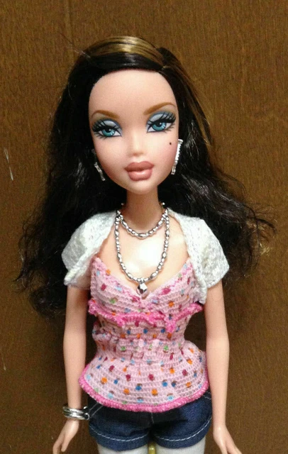 BARBIE MY SCENE Cafe Chic Delancey Doll Brunette Dressed Rare