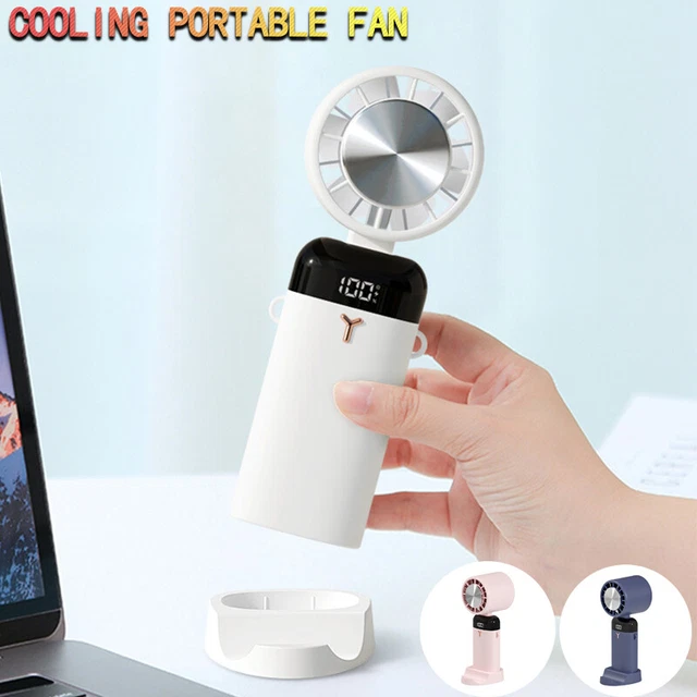Stay Cool, Stay Connected: Bladeless Desktop Fan With Cooling Function, Foldable